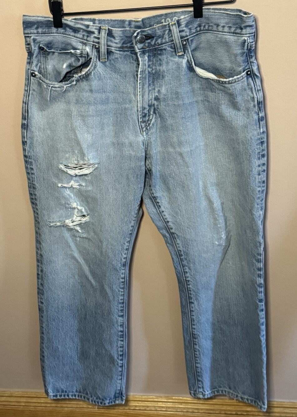 Gap 1969 Easy Distressed Men’s Jeans 35 X 27